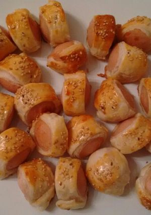 Una foto de Saladitos de salchichas alemanas