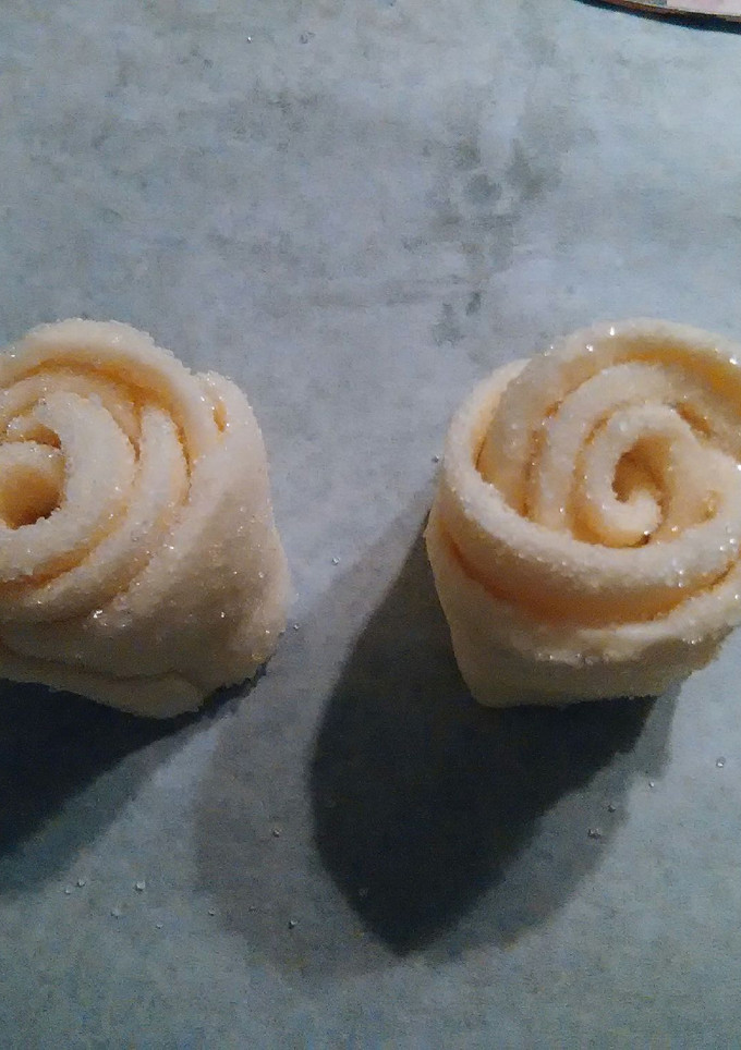 Una foto de Rosas hojaldradas