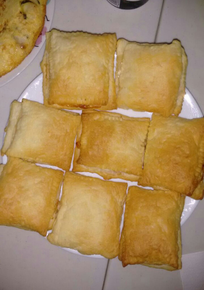 Una foto de Hojaldres de jamón york y queso