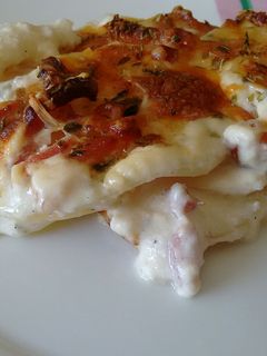 Una foto de Patatas gratinadas con bacon 