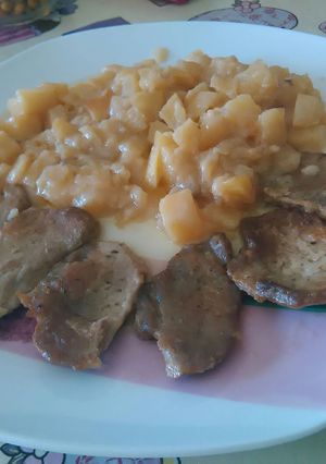 Una foto de Solomillo y patatas al whisky