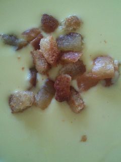 Una foto de Crema de puerros