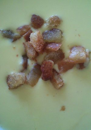 Una foto de Crema de puerros
