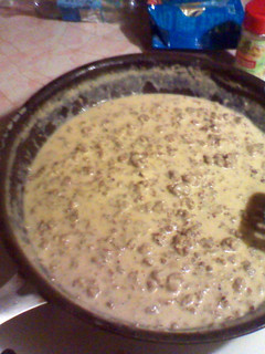 A picture of Biscuits n Gravy.