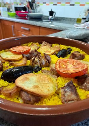 Una foto de Arroz al horno estilo Alex