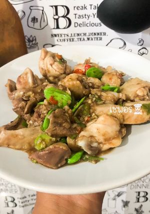 รูปของ ไก่ผัดพริกสดสะตอ