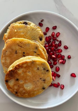 Foto resep (Vegan) Almond Flour Pancake with Chocolate Chips