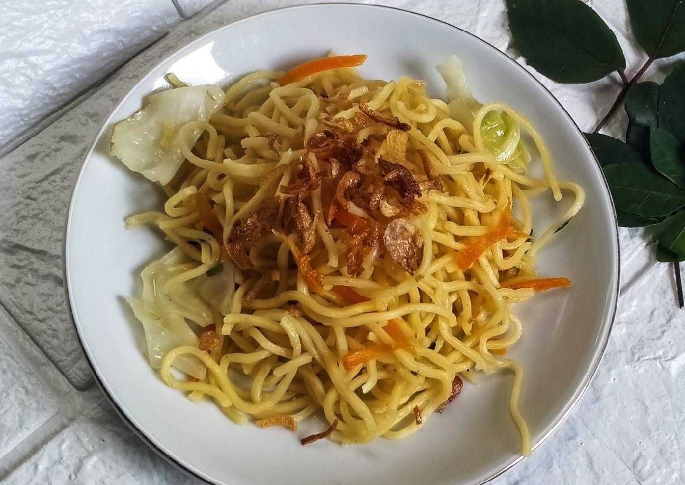 Mie Goreng Khas Jawa Timuran (biasa ada di nasi berkat)