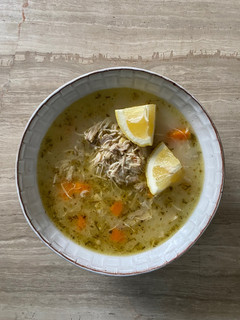 A picture of Chicken soup - pressure cooker.