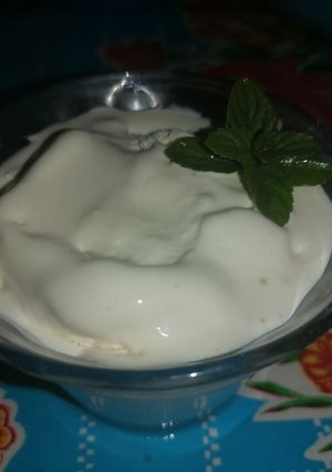 Una foto de Sorbet de vainilla