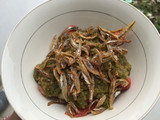 Sambel ijo sosis+bakso+ikan teri