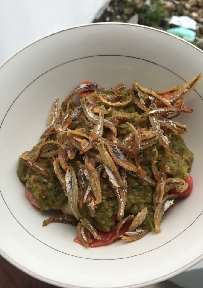 Foto resep Sambel ijo sosis+bakso+ikan teri