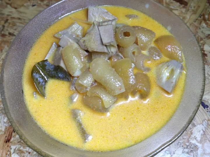 Langkah Mudah untuk Menyiapkan Resep Gulai nangka campur kikil sapi yang Lezat