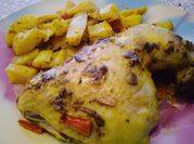 A picture of paprika potato wedges