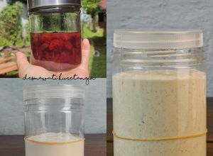 Foto resep Sourdough Starter dari Yeast Water Buah Cranberry