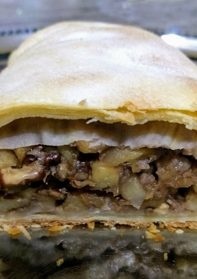 Una foto de Strudel de manzanas