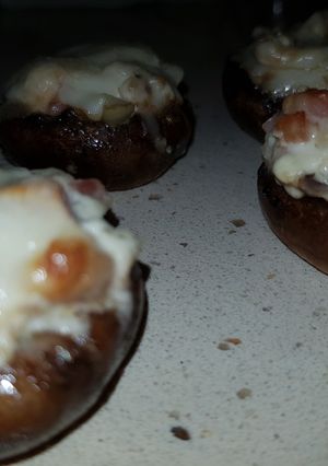 Una foto de Champiñones rellenos