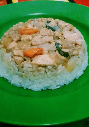 Foto resep Nasi Ayam Saus Tiram ala anak kost