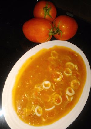 Foto resep Cumi asam manis Tomat asli