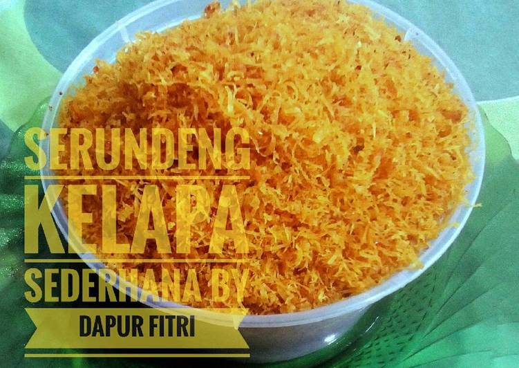 Resep Serundeng Kelapa Sederhana Oleh Dapur Fitri 82 Cookpad