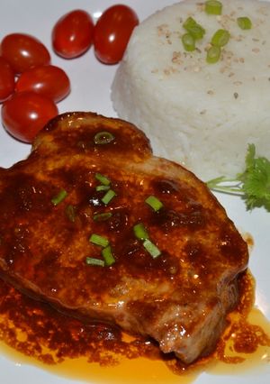 Une photo de Côtes de porc à la chinoiseSauce hoisin