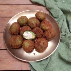 A picture of Yummy Corn Palak Paneer Balls.