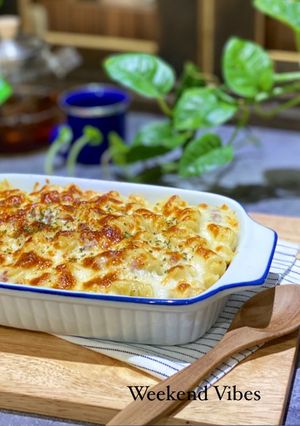 Foto resep Simple Bake Mac (Fusilli) and Cheese