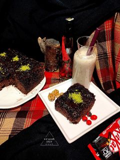 عکسی از دستور کیک شکلات صبحانه