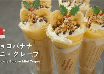 Easiest Way to Make Tasty Chocolate Banana Mini Crepes Japanese Crepes