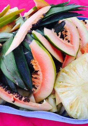 A picture of Fruits salad.