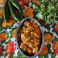 A picture of Sponge Gourd Bharwa Sabzi.