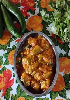 A picture of Sponge Gourd Bharwa Sabzi.