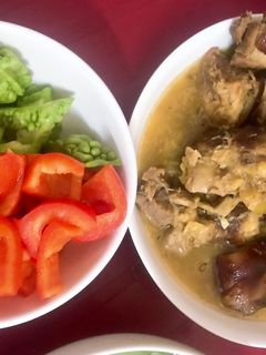 Hình của món Chân giò heo giả cầy.
