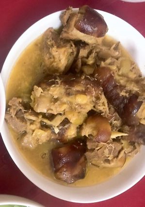 Hình của món Chân giò heo giả cầy.