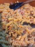 Fusilli con speck e cavolfiore
