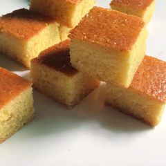 A picture of Eggless orange coconut cake.