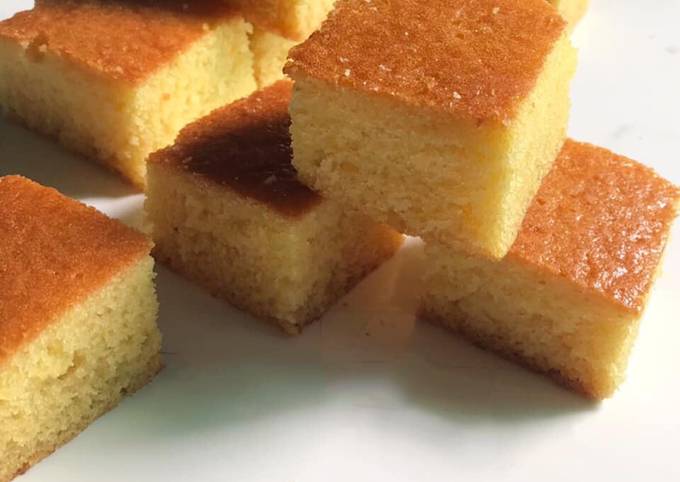 THE CHEF and HER KITCHEN: Simple Eggless Orange flavored Sponge Cake