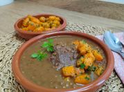 Una foto de carrilleras cerdo