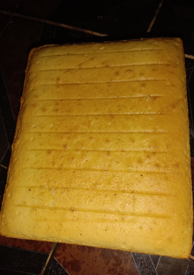 A picture of Vanilla sponge cake.