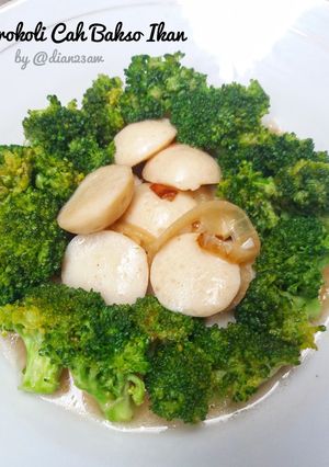 Foto resep Brokoli cah bakso ikan