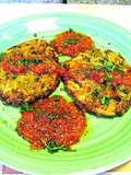 Discos de patatas con salsa de tomate