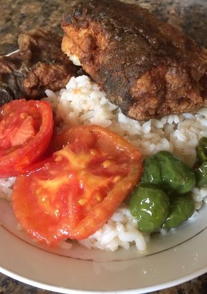 صورة لوصفة رز ع سمك (صيادية على طريقتي)
