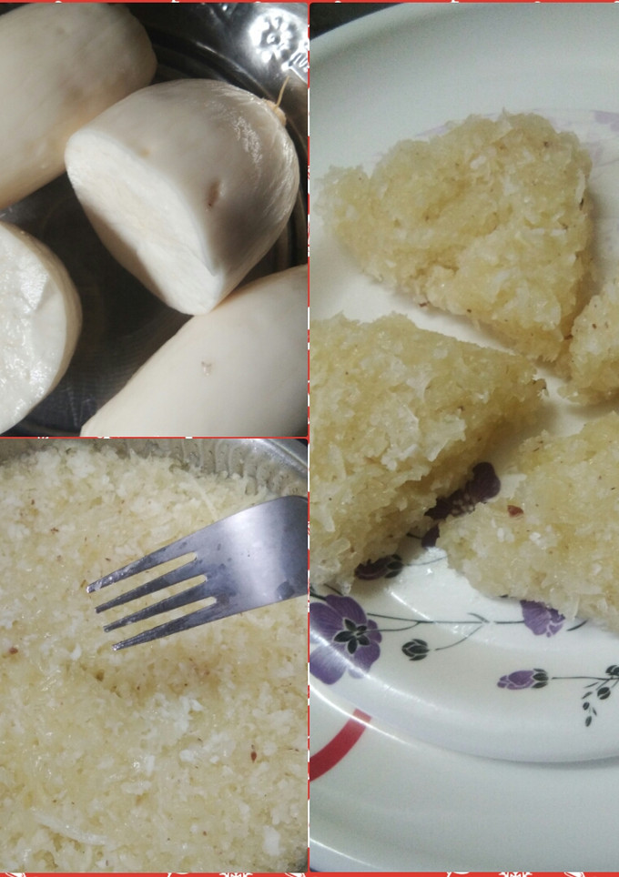 மரவள்ளிக் கிழங்கு கேக்/ ஸ்வீட் (Tapioca steamed cake) செய்முறை முக்கிய புகைப்படம்