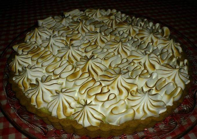 Recette Appétissante Tarte au citron meringuée 🍋