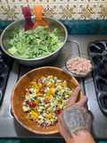 Ensalada jauregrill es una receta propia fresca con mucho vegetales arcoíris y un gran sabor Mex