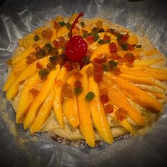 A picture of Mango cheesecake.