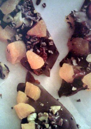 A picture of Chocolate Fruit Bark.