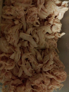 Una foto de Pollo desmenuzado