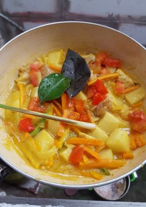 Foto resep Sayur ayam kuah kuning