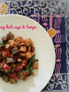 Foto resep Oseng Hati Sapi dan Tempe